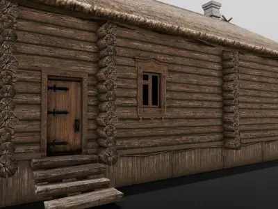 Hut Pack 3D Model  Low-poly 3D model
