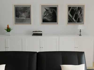 Modern living room 3D model 18