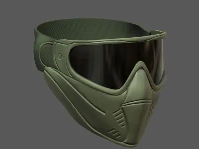 Mask helmet protection scifi military futuristic technology  Low-poly 3D model purchase