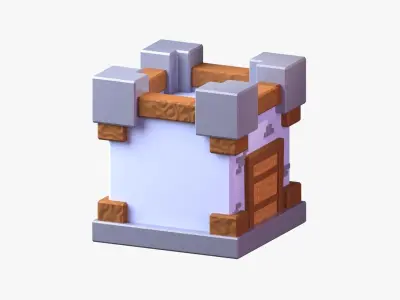 Royal Castle 3D Illustration 3D model