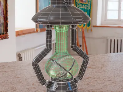 Hand Lamp 1 Low-poly 3D model