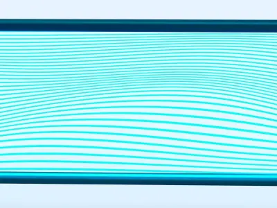 Futuristic LED Hologram Neon Banner Sign Low-poly 3D model