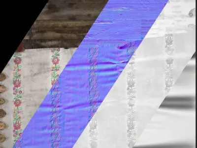  Market Stall Tent  Low-poly 3D model