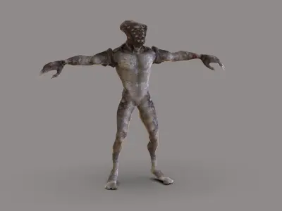 Alien Creature Low-poly 3D model