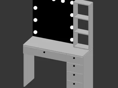 Dressing table - naomi profi 3D model