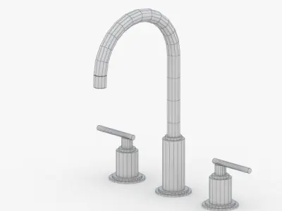 1651 - Water Tap Low-poly 3D model