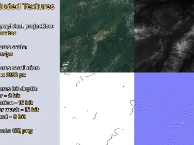 Huaihua China City Landscape 3D Model 3D model