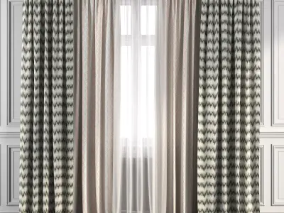 Curtain Set 265 3D model