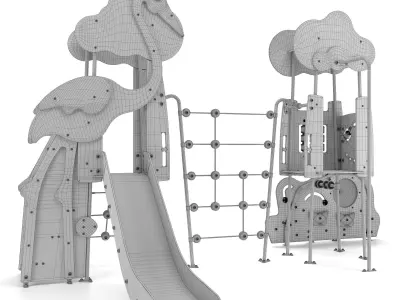 Playground Stork 3D model 3D model