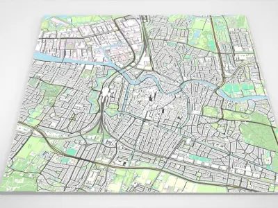 Cityscape Haarlem Netherlands 3D model