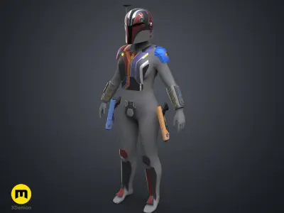 Sabine Wren Cosplay Set - Ahsoka 3D print model