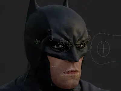 Batman Noel 3D Model Rigged PBR Blender FBX OBJ Low-poly 3D model