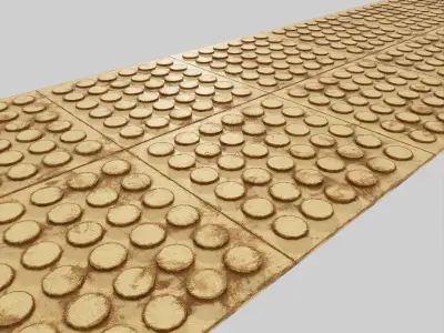 Hong Kong Tactile Paving 3D model