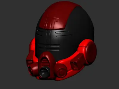 helmet high poly sculpt 3d printable ver 7 3D model 3D model 193