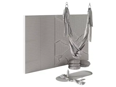 Yoga hammock 3D model