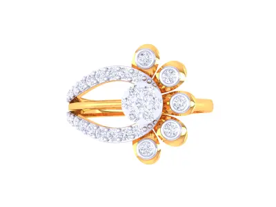 Women Ring MTL 3dm STL OBJ FBX Details 3D print model 24