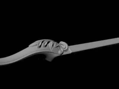 leg High quality 3d models for processing on a cnc machine 3D model 12