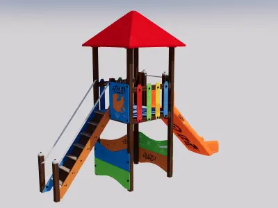 Slide Low-poly 3D model buy