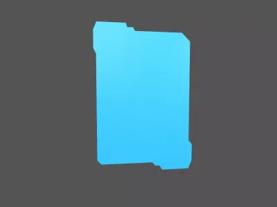 UHD High tech Graphical Interface v8 003 Low-poly 3D model