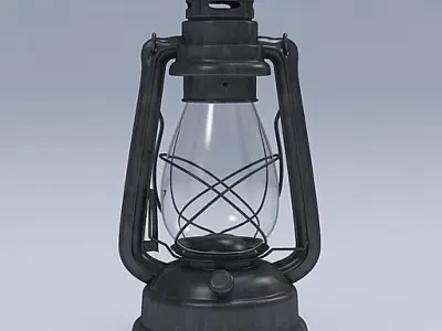 Lantern Kerosene Low-poly 3D model