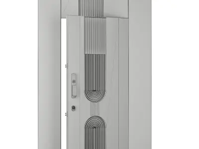 Entrance door set186 3D model