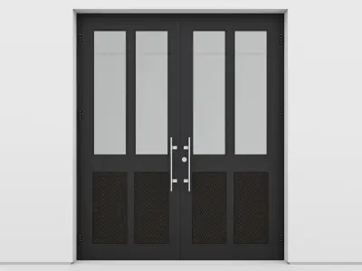 Aluminium door 147 3D model