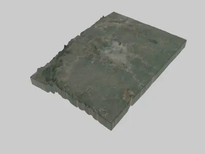 Indore City Low-poly 3D model