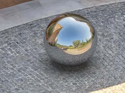 HDR Luxury Villa Entry 360 HDRI Provensal Estate Entrance 3D model