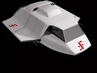 SKYFIGHTER V spaceship 3D print model