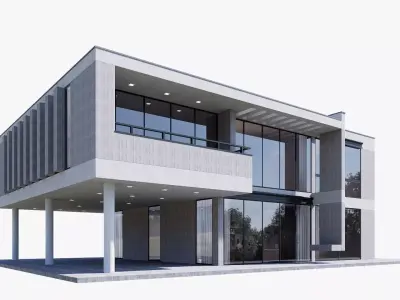 House Low-poly 3D model