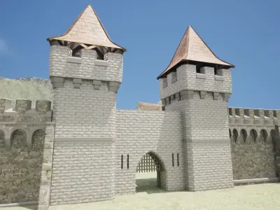 Castle Pack Low-poly 3D model