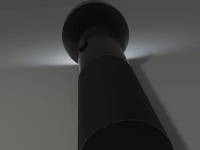 Flashlight with Rigid Body Physics Setup 3D model