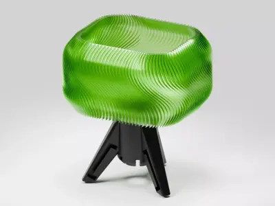 Lamp on a stand 3D print model