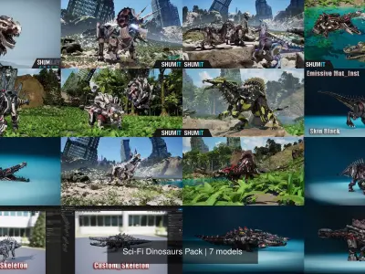 Sci-Fi Dinosaurs Pack