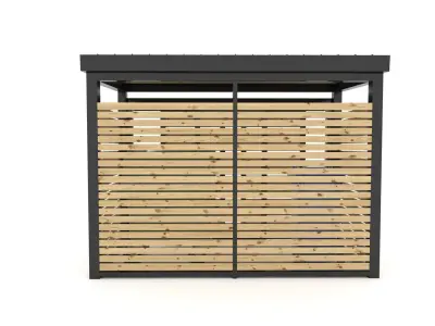 Rubbish Bin Store 3D model