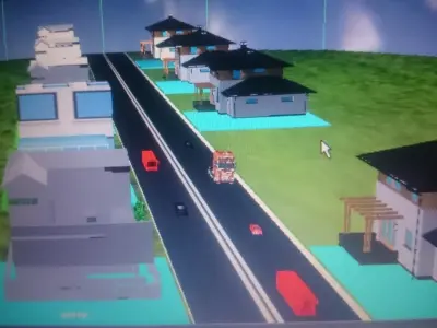 city street 3D model