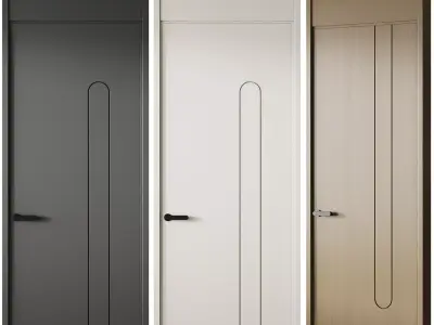 Modern Interior Door 19 3D model