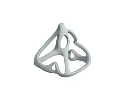 SciFi Cube Object No 62722 Low Poly Shape Low-poly 3D model