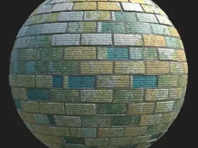 Brickwalls brick sphere 3D model