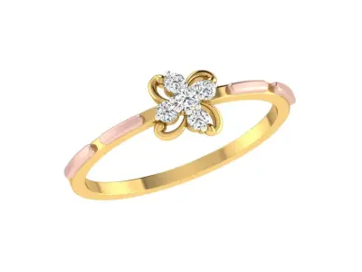 Women Ring Render 3dm STL OBJ FBX Details 3D print model 33