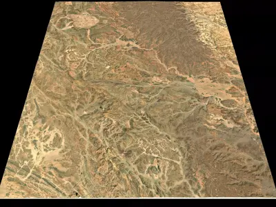 NEOM city topography Saudi Arabia - tile n26 e37 3D model