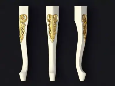 leg High quality 3d models for processing on a cnc machine  3D model 34