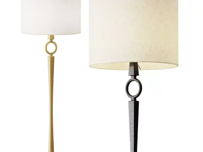 Easton Forged Iron Floor Lamp 3D model