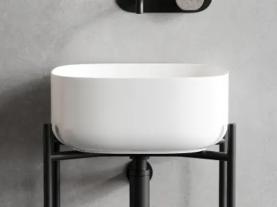 Scarabeo Ceramiche Diva Floor-standing Vanity Unit Set 1 Low-poly 3D model