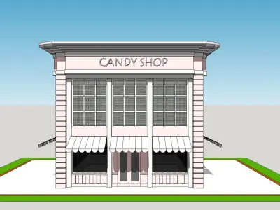 Candy Shop Low-poly 3D model