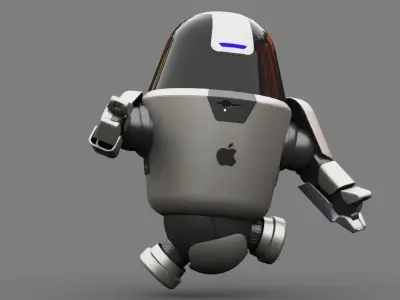 APPLE UTILITY BOT Rigged 3D model