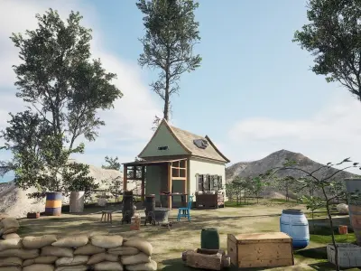 UE5 Warm Country For Game Movie VR 3D model