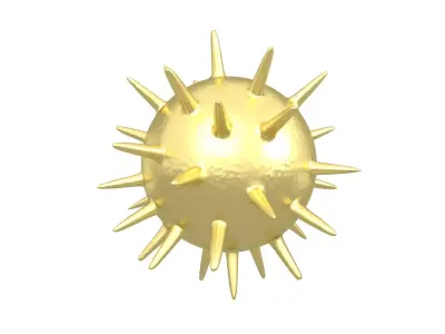 Virus v3 010 Low-poly 3D model