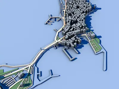Nesebar Ancient Black Sea City Burgas Bulgaria Architectural  3D model