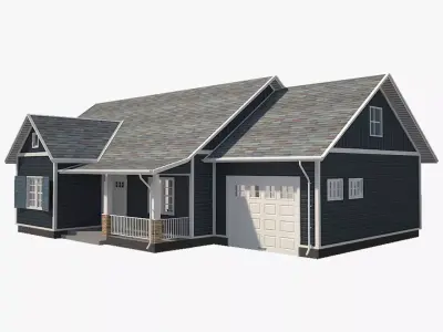 Traditional House 10 Low-poly 3D model